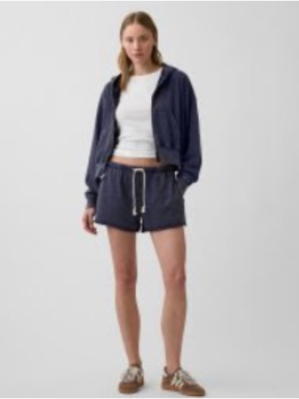 GAP Women's Blue Drawstring Lounge Shorts